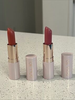 5/$35 NWOB 2 Doll 10 Lipstick Duo - Coral Orange & Rose pink (read description)